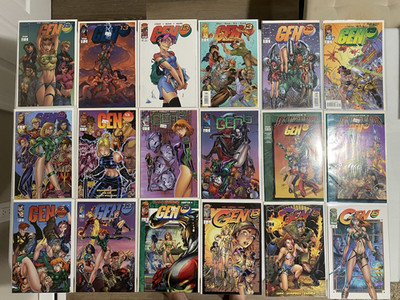 Gen 13 (1995) High Grade Lot Of 18 (0-16,18)  J. Scott Campell art