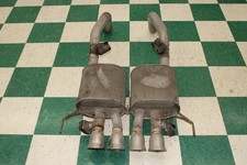 14-19 Vette C7 Dual Mode Npp Lh Rh Exhaust Muffler Pair Quad Tips Factory Oem Oe