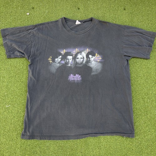 Vintage Buffy The Vampire Slayer Shirt XL CAST PHOTO. 