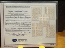 NIP Creative Memories Elegant Letter Laser Sticker Pack Retired NLA, FREE SHIP 