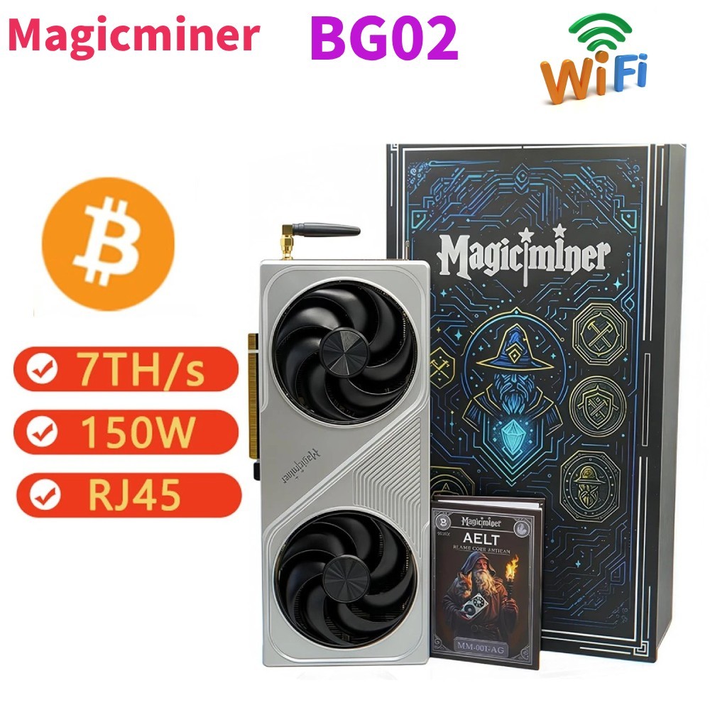 Magicminer BG02 7.0Th/S WIFI SHA-256 Bitcoin BTC BCH Miner Solo Mining
