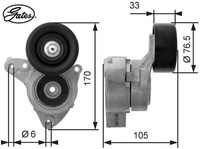 Gates T38421 Spannrolle FüR Keilrippenriemen Spannrolle FüR Keilriemen