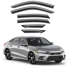 Tape-on Window Rain Guards for Honda Civic Sedan 2022-2026 Extra Durable, W...