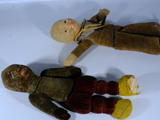 x2 Vintage 1930s Norah Wellings Felt Cloth Dolls