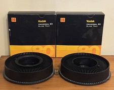 Vintage Kodak Universal Slide Carousel Tray Holds 80 Slides Set Of 2 