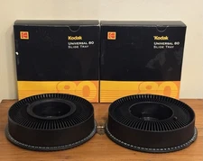 Vintage Kodak Universal Slide Carousel Tray Holds 80 Slides (Set Of 2)