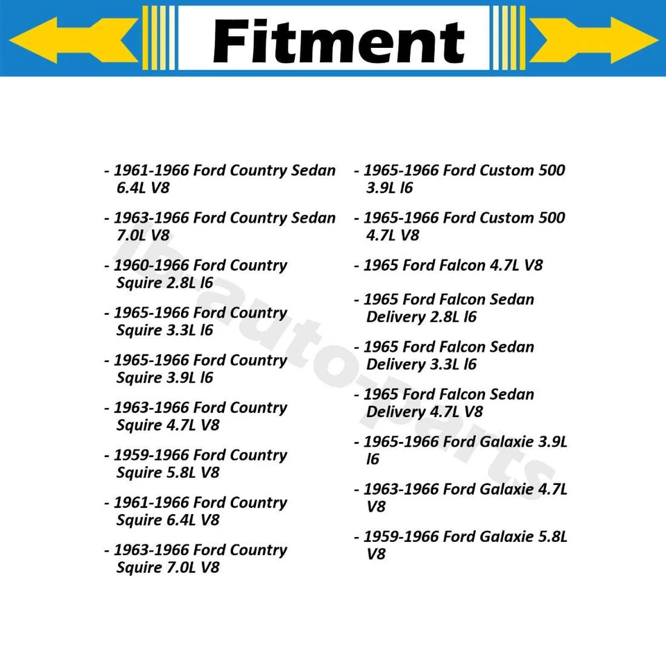 Mangueira de freio dianteira Dorman 2x para 1965-1966 Ford Custom 500 4.7L - Imagem 3 de 4