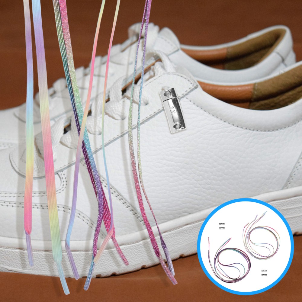 APL Set 2 lacci elasticizzati in corda per scarpe bambino sneakers