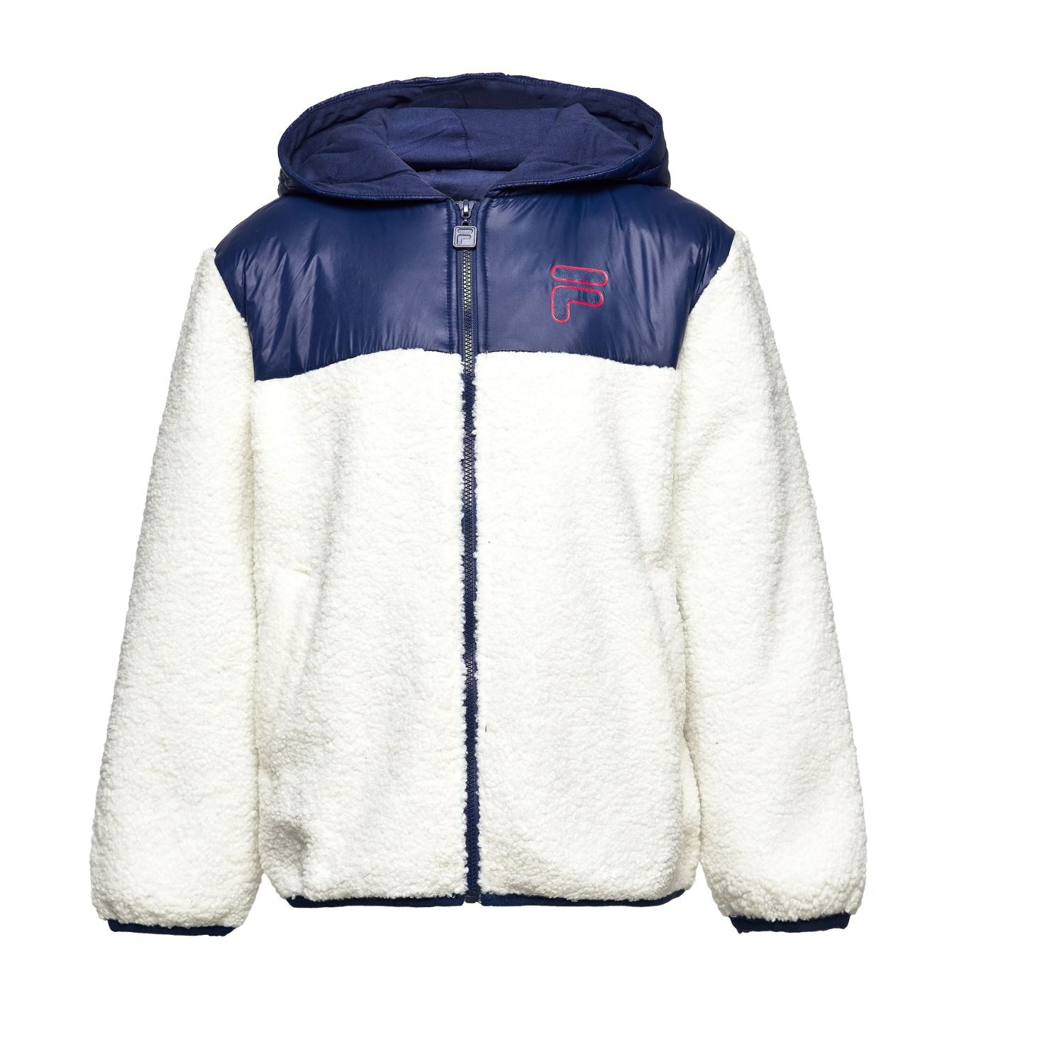 Giacca da bambino Fila bordeaux sherpa di transizione 86