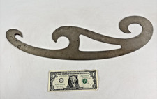Vtg Metal FRENCH CURVE RULER Drawing Drafting Tailor Stencil Tool LARGE 20.5"