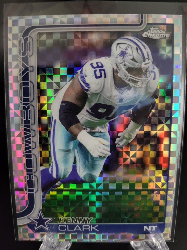 2025 Topps Chrome- Kenny Clark X-Fractor #73 Dallas Cowboys