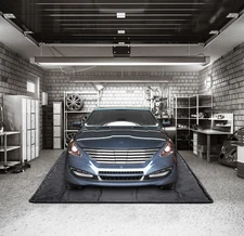 Containment Mat (7'9"W x 18'6"L) - Non-Slip Garage Floor Mat & Car Parking Ma...