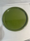 Vintage Fondue Pot 1970s Green White Daisy Wood Handle Lid Underplate — photo 8
