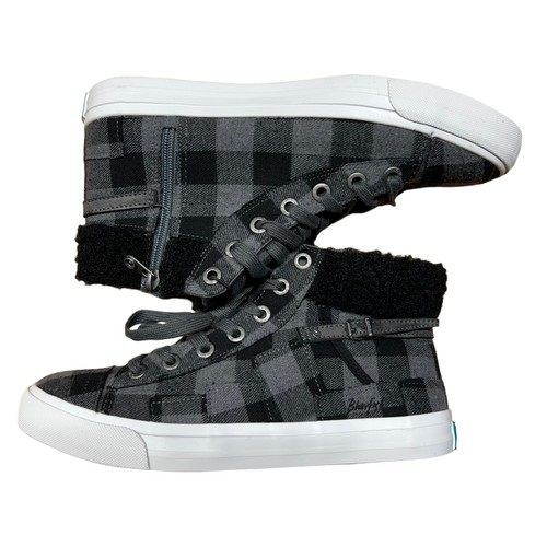 Blowfish Malibu Memphis High Top Lace Up Sneaker Buffalo Print - Picture 5 of 10
