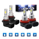 H11 9005 LED Headlight Kit 10000K Bulbs High Low Beam Combo Super Bright White