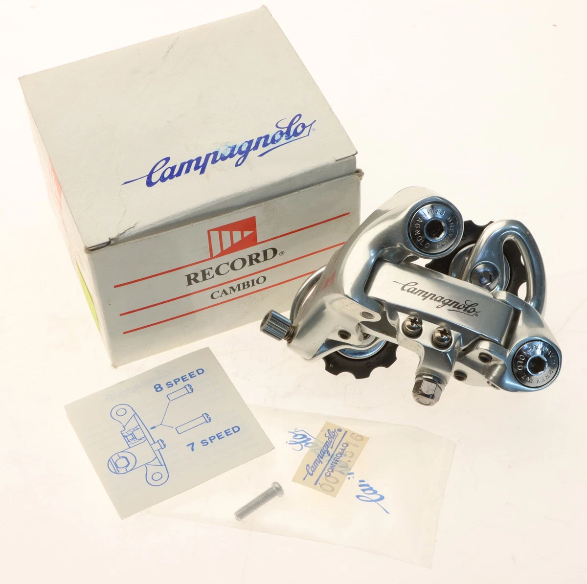 Dérailleur Arrière Campagnolo Rally 1ère Génération - Longue Cage - Vintage NOS