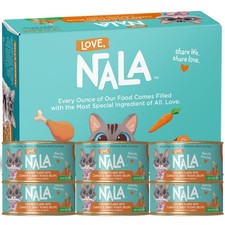 LOVE NALA Natural Adult Cat Wet Food - Flaked Chicken, Carrot, Sweet Potato, Bro