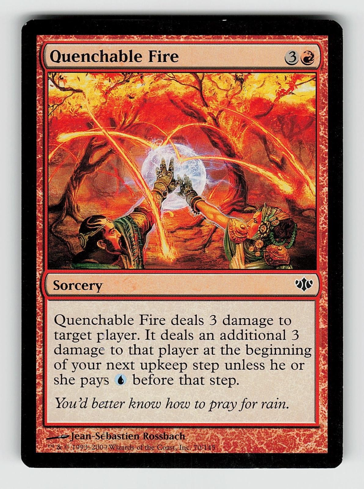 Quenchable Fire 70 Common Conflux Magic: The Gathering Lightly Played