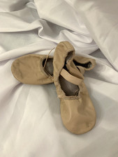 Leather Ballet Shoe Split Sole Pink Adult Size 6.5 Med Weissmans