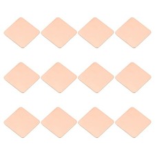 12 Pcs Heatsink Copper Pad Shim IC Chipset GPU Thermal Heatsink 15x15x0.5mm 