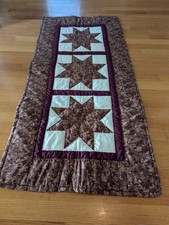 Patchwork quilt Wall Hanging or table runner Hand made in USA