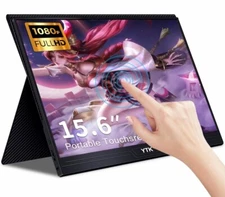 ytk Touchscreen Portable Monitor,15.6 inch 1920 * 1080 With usd-type c speaker