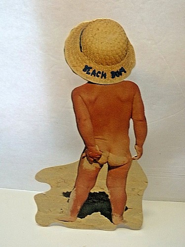 Vintage Beach Bum Oversize Postcard by Hot Racks Unposted. Sam Maxwell Photo
