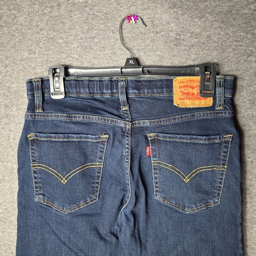 Levis 511 Slim Youth Denim Jeans 16 Reg 28x30 Stretch Waist Medium Blue - Picture 7 of 14