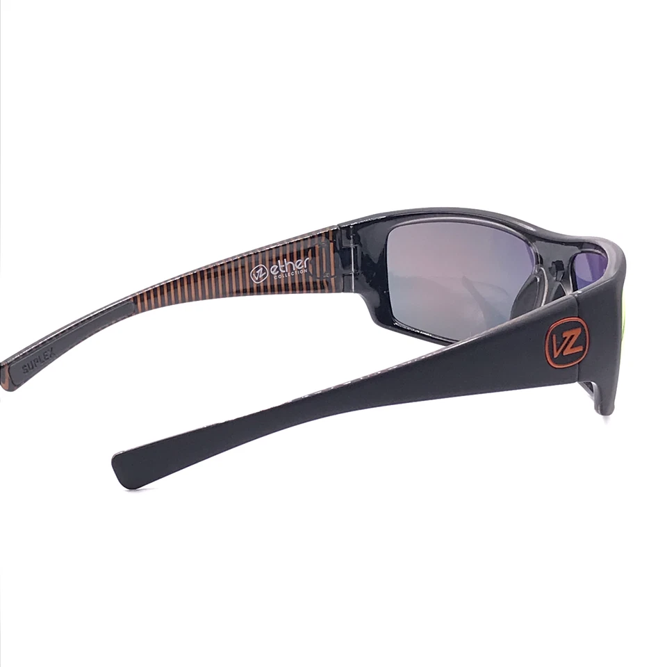 VonZipper Suplex Wrap Sunglasses Black Satin LUX Black and Orange Lunar Chrome - Image 4 of 4
