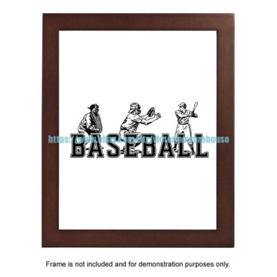 baseball sports inspirational quotes 8x10'' print house bedroom design