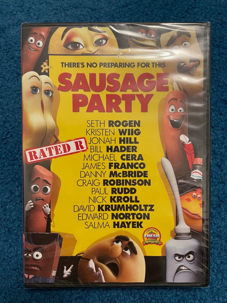 DVD Sausage Party BRAND NEW Seth Rogan Kristen Wiig James Franco