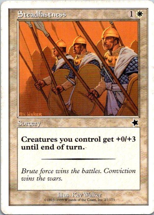Steadfastness Starter 1999 Magic_the_gathering Lightly played