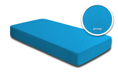 Spannbettlaken Babybett Kinder türkis cyan 60 x 120 cm - 70 x 140 cm Baumwolle