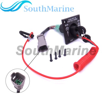 176408 0176408 Single Engine Ignition Switch With Keys for Johnson