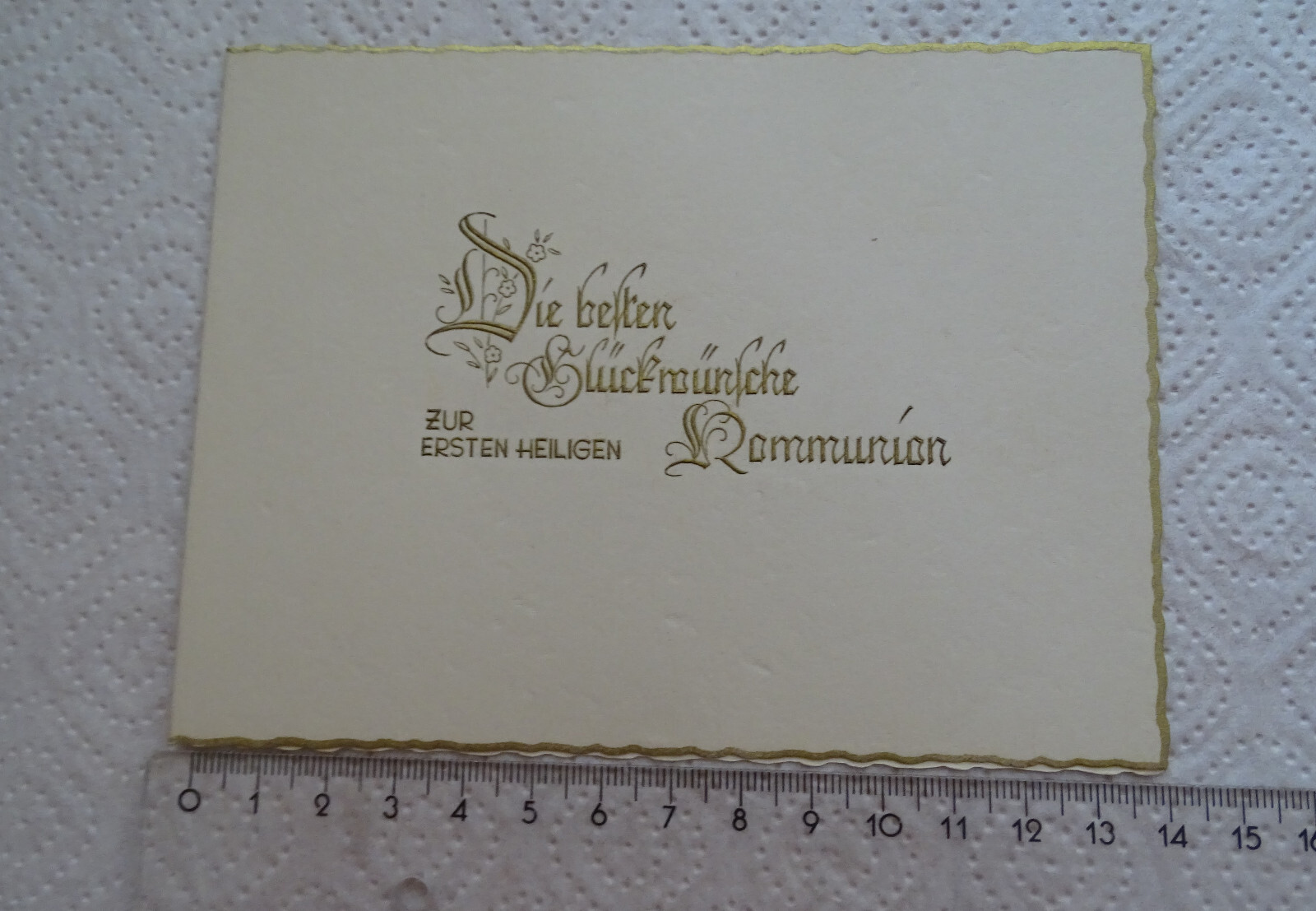 Historische Karte,1950er Jahre, Glückwünsche zur ersten heiligen Kommunion,TOPP!