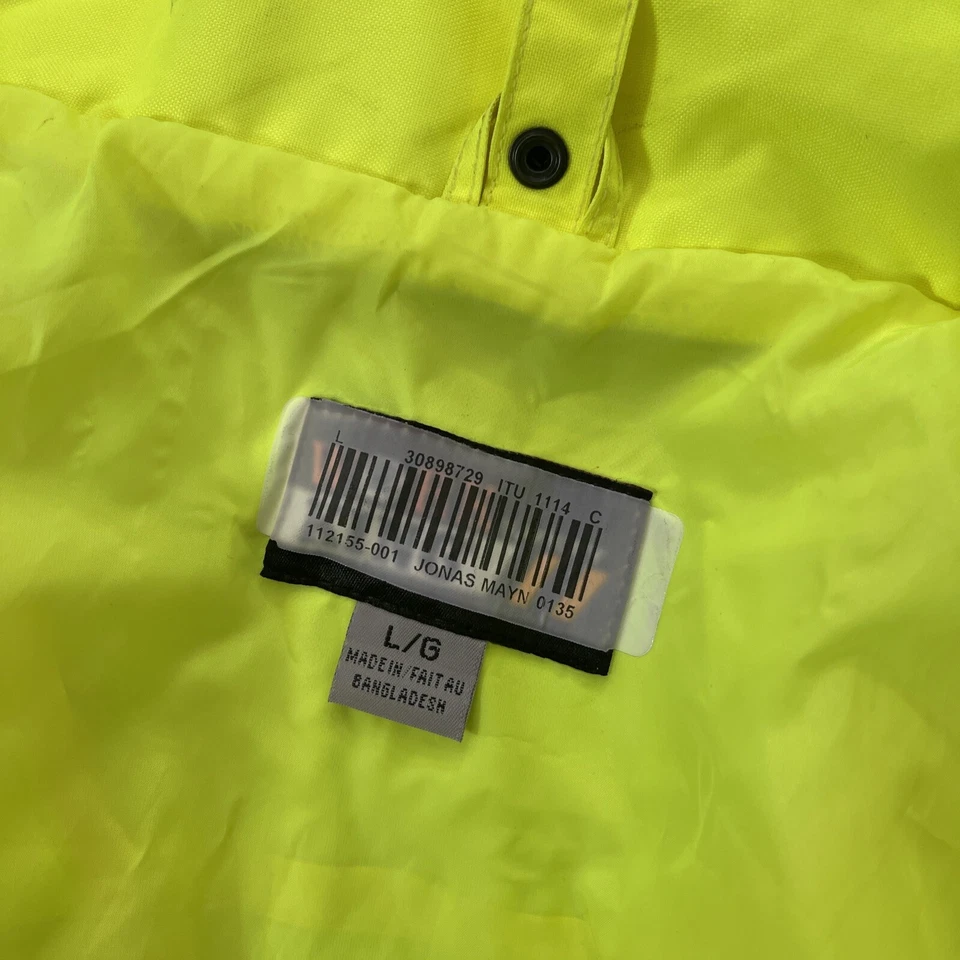 NEW Work King XL Safety Jacket Parka Hooded Hi Vis Reflective Yellow NWT - Image 3 of 4