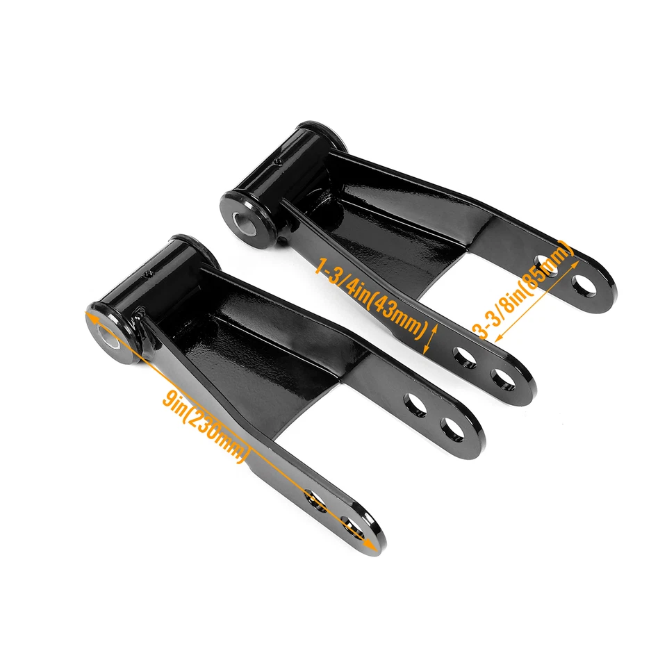 4'' Drop Kit Shackles&Hangers For 99-2005 2006 Chevy Silverado/GMC Sierra 1500 - Image 2 of 4