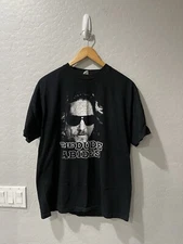 Vintage The Big Lebowski “The Dude Abides” Shirt Large Bin 1