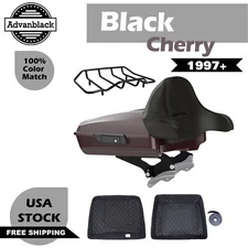 Razor Tour Pak Advan Black Cherry Wrap-Around Backrest For 97-20 Harley Touring