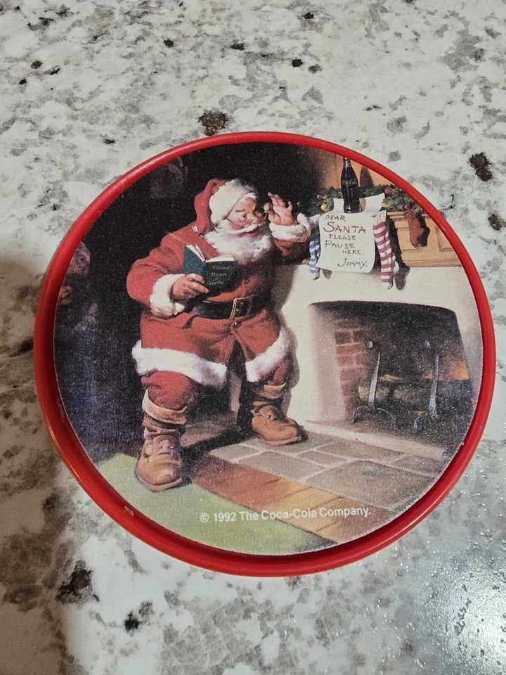 Coca-Cola Santa Coasters Sparkling Holidays Set of 5 Coasters - Image 4 of 4