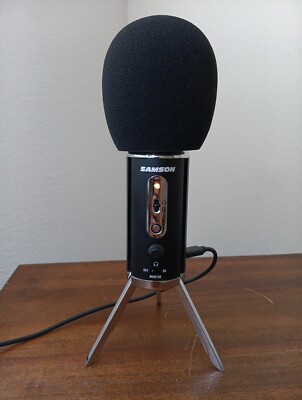 Samson Portable Mic Satellite Recording USB/iOS Microphone  Great For Streaming