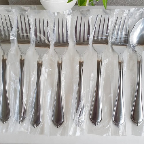 Reed & Barton Select SOLANGE Stainless Tableware Set Of 45 Pieces Service For 8 - Picture 10 of 15