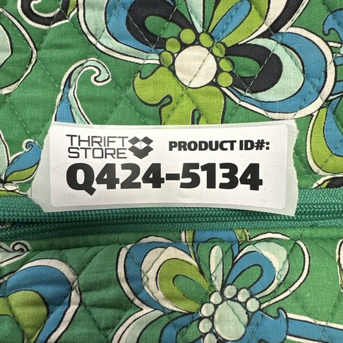 Tanya Lee Designs Handbag Green Blue White Flowers Design - Picture 9 of 12