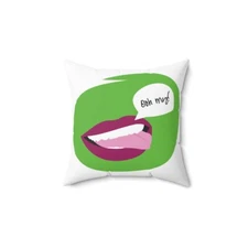 Spun Polyester Square Pillow - Oh My!