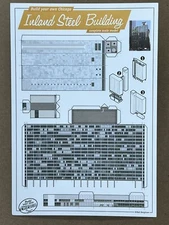 Build your Own Chicago Island Steel Building Paper Model - Vintage Postcard