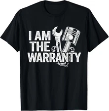 I Am The Warranty Race Car Parts Repair Guy Funny Mechanic Gift Unisex T-Shirt