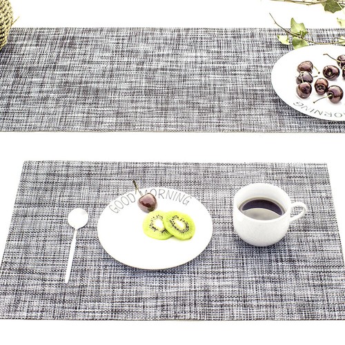 Rectangle Placemats Braided Thick Insulation Pad Tableware Kitchen Dining Mats - Picture 4 of 13