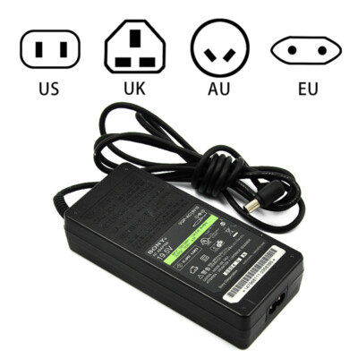 Sony VGP-AC19V13 VGP-AC19V25 19.5V 4.7A Power Supply AC Adapter Charger Plug