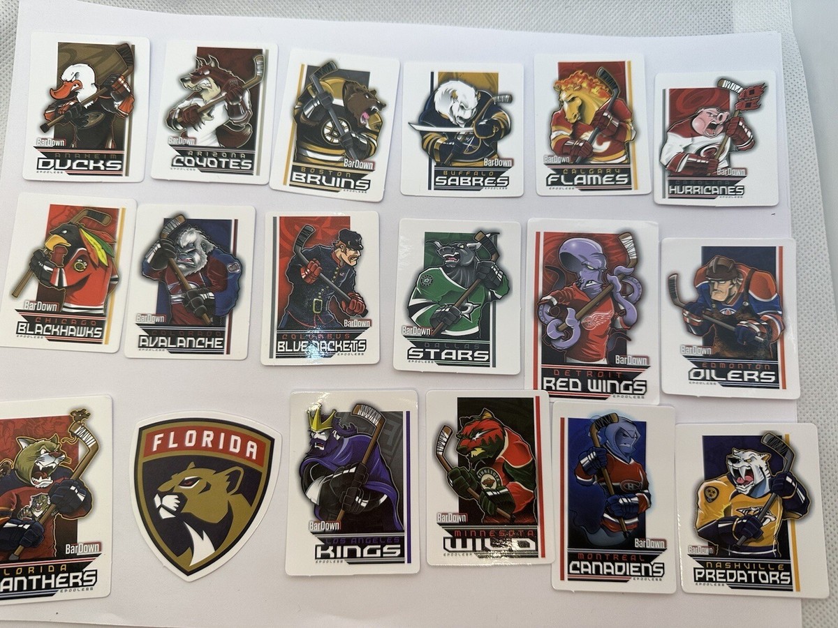 NHL Hockey Stickers, Sets of 2, waterproof, vinyl | eBay