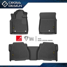 TPE Floor Mats Fit For 2007-2011 Toyota Tundra Double Cab / CrewMax All-Weather